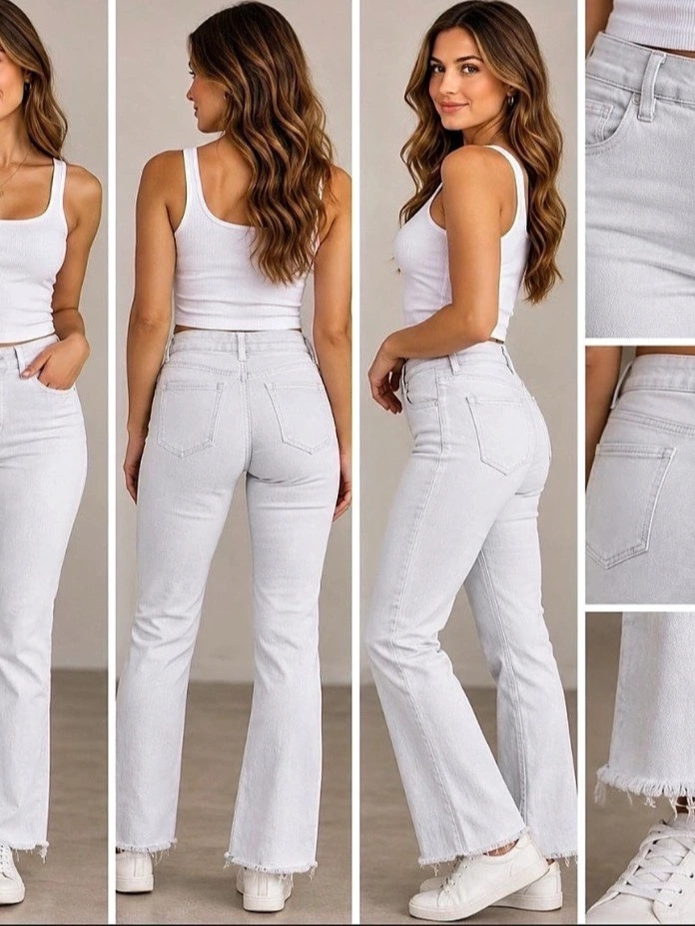 JOE'S White Flare Jeans